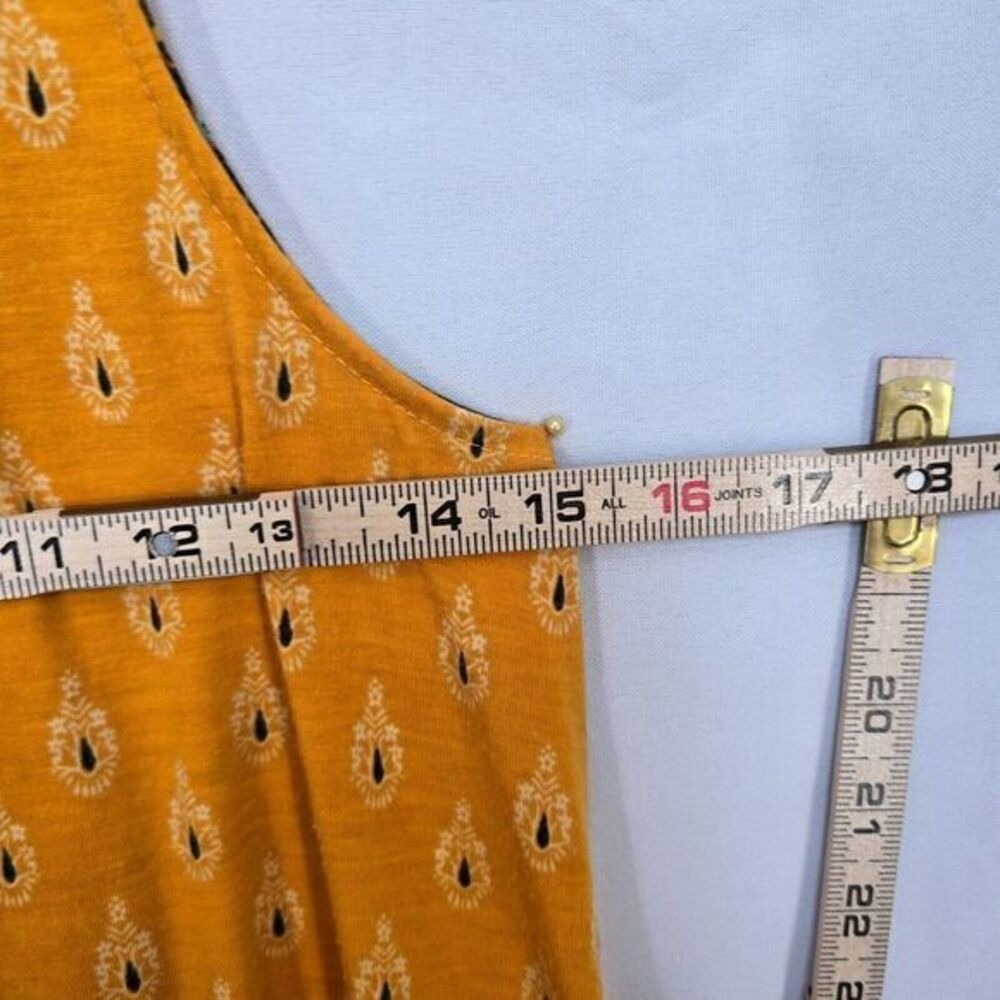 Angie Sundress Woman Medium Orange Tribal Print Sleeveless A Line Tunic Boho NWT - Picture 4 of 9